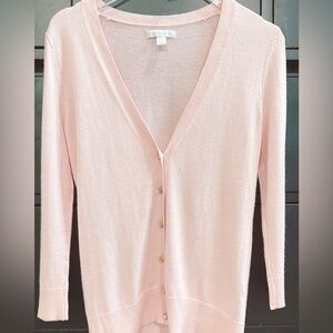 New York & Company Light Pink Cardigan with diamond buttons‎